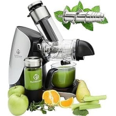 *Green-Press Stainless Steel Slow Juicer 304 Stainless Steel Snail BPA-Free I German Brand I Whole Fruits Celery Vegetables and Fruit Juicer Test Winner 2023 Allrounder Electric Juicer