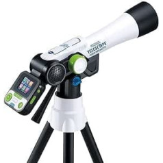 VTech — Genius XL interaktīvais videoteleskops, bērnu teleskops ar digitālo krāsu displeju, NASA fotoattēli un video, izglītojoša rotaļlieta, dāvana bērniem no 7 gadiem — saturs franču valodā