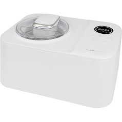 Clatronic® Eismaschine mit Kompressor inkl. Taimeris, saldējuma automāts für Eis, sorbets un saldēta jogurta tilpums, 1,2 litri, speiss, automātiska jauda, 110 vati — ICM 3784