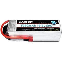 HRB Lipo akumulators 5S 5000 mAh 18,5 V 50C RC Car RC Truck RC Truggy RC Lidmašīna Drone DIY Hobijs (Dean T) Lipo akumulators