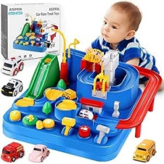 Automašīnas rotaļlieta AISIPRIN no 2 gadiem, automašīnu piedzīvojumu rotaļlieta no 3 gadiem zēniem, meitenes, Montesori mācību rotaļlieta bērniem, dāvana
