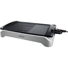 Steba VG 101 BBQ Table Grill | Large Grill Surface 43 x 30.5 cm | Continuous Temperature Control for Optimal Grilling Results | Low-Fat: Frying Liquid Draws into a Collection Tray | 2000 W, Multi-Coloured