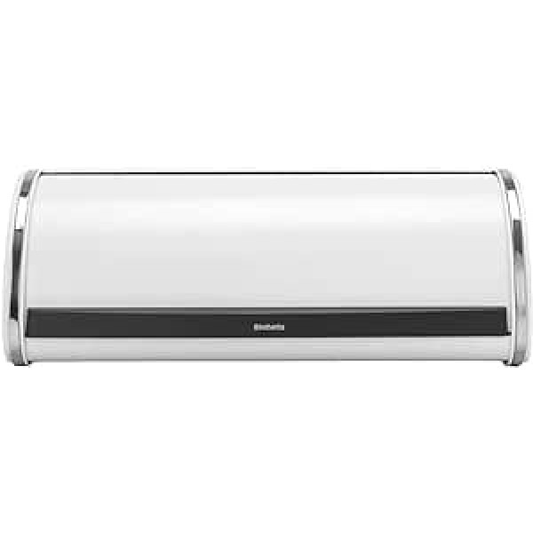 Brabantia Large Roll Top Flat Top Bread Bin - Holds 2 Bread - Ideal for Kitchen Counter
