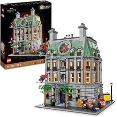 LEGO 76218 Marvel Sanctum Sanctorum, 3 stāvu moduļu būvēšanas komplekts ar Doktora Streindža un Dzelzs vīra mini figūriņām, Rotaļlietu māja no Avengers: Endgame, kolekcionējama faniem, lielisks telpas dekors