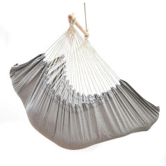 AMANKA XXL Hanging Chair with Side Compartment and Cushion 220 x 120 cm Outdoor Hammock up to 150 kg
