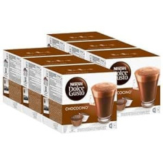 Nescafé Dolce Gusto Chococino Kakao Schokolade Kakaokapsel 6er Pack 6 x 16 Kapseln (48 Portionen)