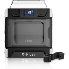 QIDI TECH X-PLUS3 3D printeris, pilns jauninājums, 600 mm/s rūpnieciskas kvalitātes ātrdarbīgs 3D printeris, paātrinājums 20 000 mm/s², 65°C neatkarīga apsildāma kamera, CoreXY un griezējs, 280 x 280 x 270 mm