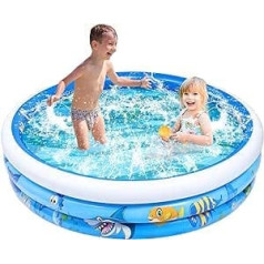 Toyvian piepūšamais peldbaseins bērniem 59 Piepūšamais bērnu baseins pilna izmēra ģimenes atpūtas baseins Mazu bērnu ūdens spēļu centrs North Reina lietošanai iekštelpās un ārā