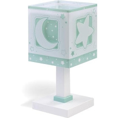 Dalber 40 Watt Moon Light Green Plastic Table Lamp