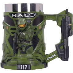 Nemesis Now Halo Master Chief Tankard, zaļš, 15,5 cm