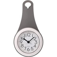 BESPORTBLE ūdensnecaurlaidīgs sienas pulkstenis Vannas istabas skaņas izslēgšana Sienas pulkstenis Piesūceknis Piekarināms pulkstenis