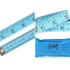 2 Pack Blue Tape Measure for Body Fabric Sewing Tailor Cloth Knitting Craft Weight Loss Retractable 1.5M Double Sided Tape Measure