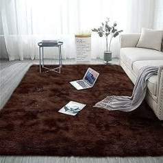 Blivener Luxury Shaggy Soft Area Rug Tie Dye Faux Fur Fluffy Non-Slip Modern Home Decor for Bedroom Kids Room Living Room 150x240cm