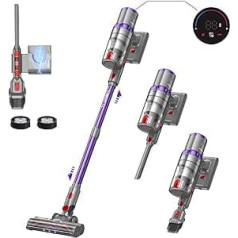 aonus A7 Battery Vacuum Cleaner, 33 KPa Wireless Vacuum Cleaner with Touch Screen, Strong Suction Power, Dust Automatic Detect with Anti-Tangle Brush Roller for Pet Hair, Carpet, Hard Floors Cleaning