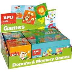 APLI apli13857 Domino/Memory Display Game (4-teilig)