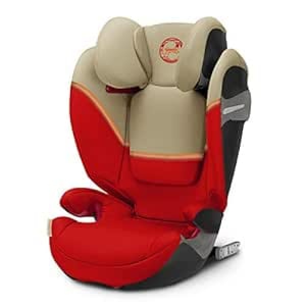 Cybex Gold Solution S-Fix child car seat, For cars with and without ISOFIX, Group 2 / 3 (15 - 36 kg), from approx. 3 to approx. 12 Years, Autumn Gold