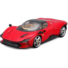 Bburago - Ferrari Signature - Daytona SP3 - 1:18 Mēroga transportlīdzekļa reprodukcija - Sarkans - Kolekcionējama rotaļlieta bērniem no 14 gadu vecuma - 16912R