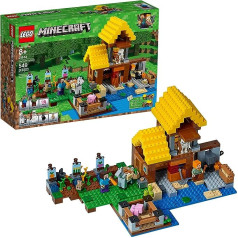 LEGO Minecraft The Farm Cottage 21144 celtniecības komplekts (549 gabali)