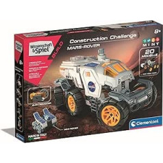 Clementoni Science & Game Construction Challenge — Mars Rover, kosmosa rotaļlietu komplekts, zinātniskā rotaļlieta būvniecībai bērniem no 8 gadiem, 59295