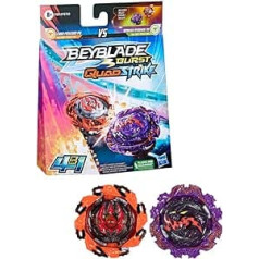 Beyblade Burst QuadStrike Dual Pack 2 x Competition Spinning Top Ambush Nyddhog N8 un Chain Poseidon P8