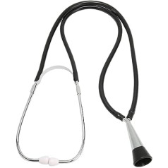 Foetal Stethoscope, Stethoscope Cardiology Monitoring, Soft Foetal Heart Stethoscope Aluminum Alloy Black for Pregnant Women