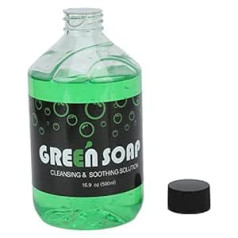 500 ml Tattoos and Embroidery Cleaner, Tattoo Cleaning, Green Soap Solution, Professional Safe Mild Tattoo Salon, Green Soap for Beginners