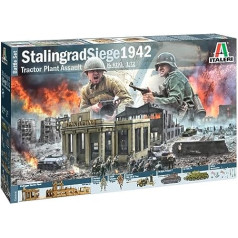 Italeri 6193S 1:72 Kaujas komplekts Staļingradas aplenkums, oriģinālam patiesa kopija, modeļu izgatavošana, amatniecība, vaļasprieki, līmēšana, plastmasas komplekts, montāža