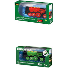 Brio World 33592 Red Lola Battery Lock + Green Gustav Battery Lock