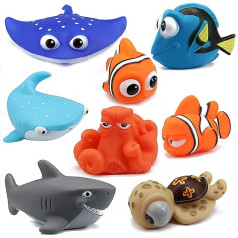 Cadol Bath Toys for Toddlers, 8 Pack Nemo Bath Toys for Shower