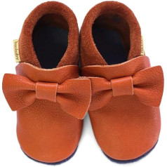 Baobaby Babyschuhe mit weicher Sohle – Babyschuhe für Jungen – Babyschuhe für Mädchen – IVN-zertifiziertes Naturleder, für Neugeborene, Lauflernschuhe für Kleinkinder, Krabbelschuhe, Barfuß Hausschuhe