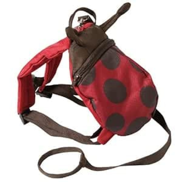 Drošība pirmām kārtām Palieciet tuvu LADYBUG Harness Pal — drošības pavada un mugursoma vienā (mārīte)