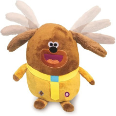 Bizak Hey Duggee mīksta rotaļlieta balerīna Duggee plīša rotaļlieta mazuļiem Muzikāla plīša rotaļlieta kustīgas ausis ar dažādām skaņām un dziesmām 25cm plīša rotaļlieta