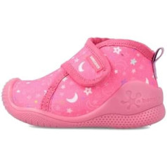 Biomecanics Fuchsia Star Print Biohome Crawling First Steps čības ar Velcro aizdari - 22, krāsains, 22 EU, krāsains