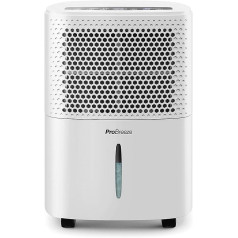 Pro Breeze Dehumidifier 12L in 24h Dehumidification Performance - Room Size Approx. 120 m³ (~20 m²) - with 3 Operating Modes Digital Display, Drain Hose, Timer - Against Moisture, Mould