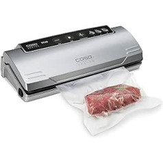 Caso VC10 vacuum sealer - test winner at Stiftung Warentest, vacuum sealer, food remains vacuumed up to 8x longer fresh, 30cm long & stable weld, including 10 professional foil bags