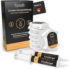 ‎Panteer Panteer SCHÄDLINGSMÄSTER® Cockroach Control Set – 2 x 10 g Cockroach Gel and 6 Cockroach Traps – Effectiveness Proven in Studies – Against Cockroaches