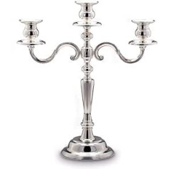 SILBERKANNE Ramona Candlestick 3 Arms Height 36 cm Premium Silver Plated Elegant Silver-Plated in Top Workmanship