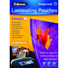 Fellowes imagelast a4 premium laminating foil 80 mic. 100 pcs.