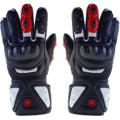 Glovii heated motorcycle gloves powered by a battery or from a battery, l, batteries, charger and cables included, gdbl