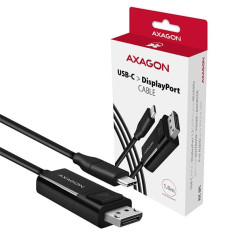 Axagon Rvc-dpc pārveidotājs/vads usb-c -> displeja ports 1.8m, 4k/60hz