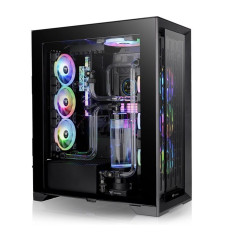 CTE T500 full tower argb case 14cmx3 tempered glassx2 - black