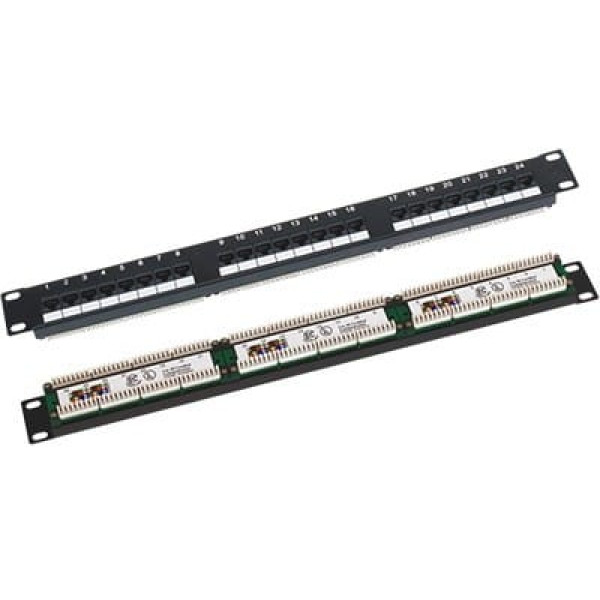 Patch panel a-lan pk-u5-1 (1u; 19"; cat. 5e; utp; 24xrj-45)