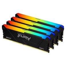 Atmiņa ddr4 fury beast rgb 64gb (4*16gb)/3600 cl18