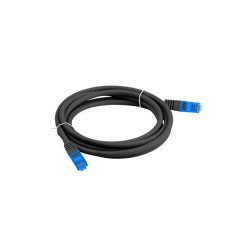 Lanberg patchcord s/ftp cat.6a 2m black lszh cca (fluke passed) pcf6a-10cc-0200-bk