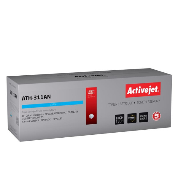 Effiki Activejet ath-311an toneris (aizvietotājs canon, hp 126a crg-729c, ce311a; premium; 1000 pages; blue)