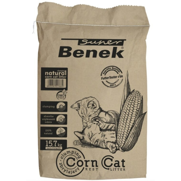 Certech super benek corn cat - clumping kukurūzas pakaiši 25l