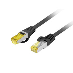 Patchcord cat.6a s/ftp lszh cu 1.5m fluke passed black