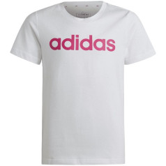 Adidas Essentials Linear Logo Kokvilnas Slim Fit Tee Jr IC3150 / 140cm