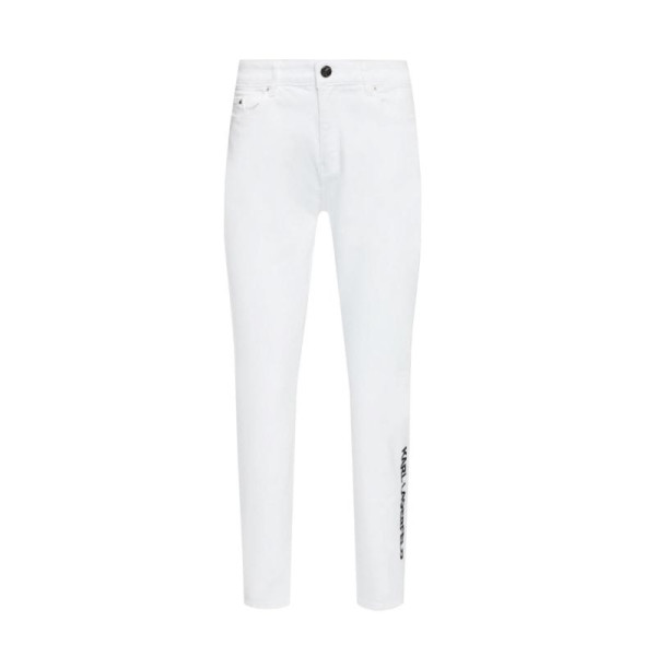 Karl Lagerfeld White Gf Denim Pants W 221W1101 / 27 džinsi