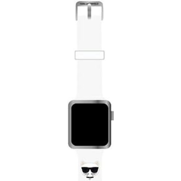 Karl Lagerfeld Choupette Head Watch Strap for Apple Watch 38|40mm White